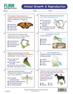 Animal Growth & Reproduction—NewPath Visual Learning Guide -Learn and experiment ap10934 4