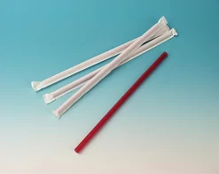 Straws, Plastic, Wrapped, Pkg. Of 500