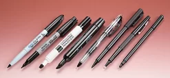 Black Markers, Assorted Set Of 8