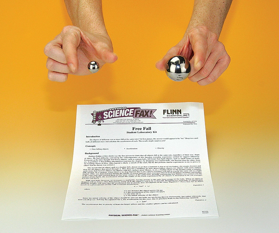 Free Fall—Student Laboratory Kit 1 Free Fall—Student Laboratory Kit
