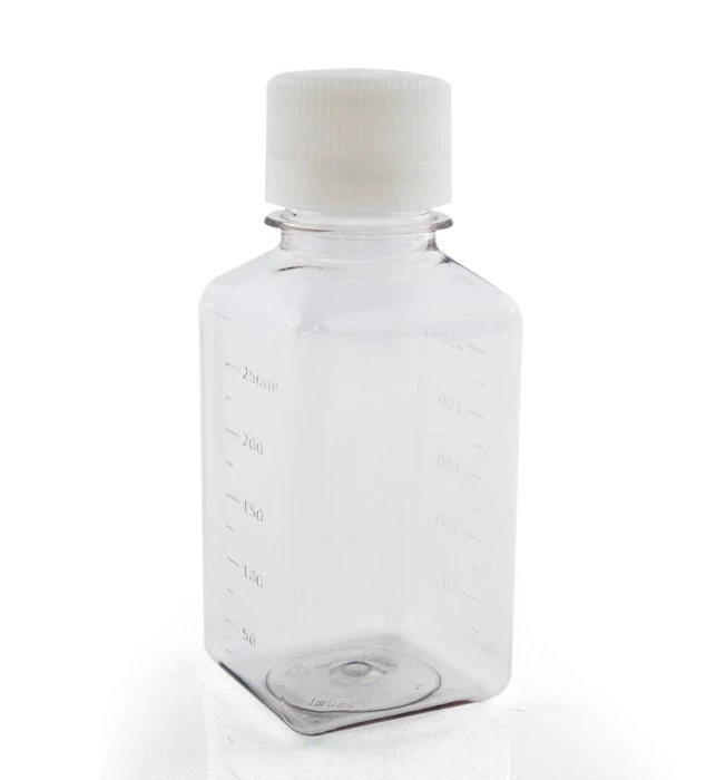 Bottle, Square PET, 250 ML, With HDPE Cap 1 Bottle, Square PET, 250 ML, With HDPE Cap