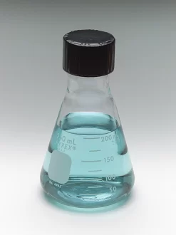 Flasks, Erlenmeyer, Borosilicate Glass, With Screw Caps