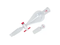 Synthware® Glass Separatory Funnels With PTFE Stopcock And Glass Stopper